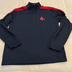 Men’s Red Sox Quarter Zip Pull Over.